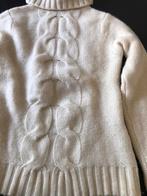 Witte pull met rolkraag.100% cashmere., Atelier de la Maille, Wit, Zo goed als nieuw, Maat 36 (S)