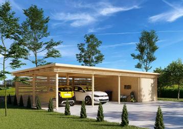 NIEUW: GARAGE MET CARPORT BÜSUM | 6,38 X 11,88 METER beschikbaar voor biedingen