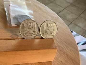 10 francs 1947&1948 Frankrijk beschikbaar voor biedingen