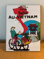 Petit tableau sur bois acheté au Vietnam, Collections, Enlèvement ou Envoi, Tintin, Comme neuf, Image, Affiche ou Autocollant