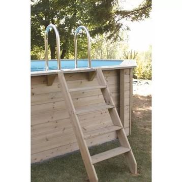 escalier extérieur bois 4 marches pour piscine ou terrasse  beschikbaar voor biedingen
