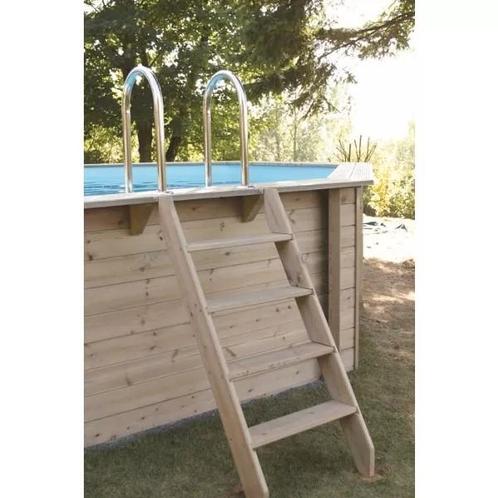 escalier extérieur bois 4 marches pour piscine ou terrasse, Tuin en Terras, Zwembad-toebehoren, Nieuw, Ladder, Ophalen