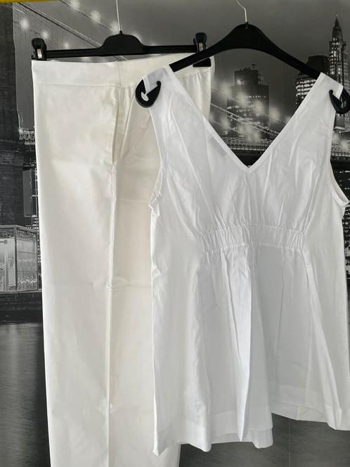 Alpha Studio - matchende witte set - ensemble - 42, Vêtements | Femmes, Packs de vêtements pour femmes, Comme neuf, Taille 42/44 (L)