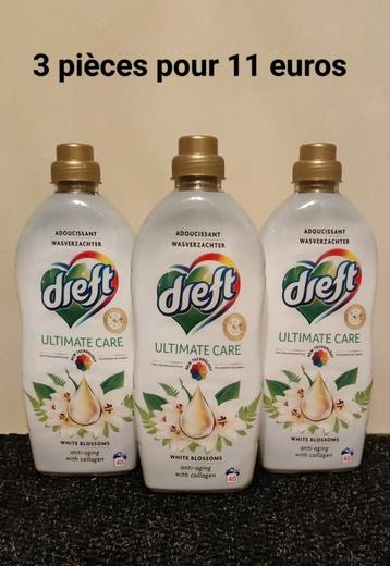 3 produits Dreft adoucissant ultimate care 1L (40 Doses), Enlèvement