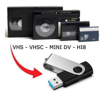 Digitaliseer uw oude vhs, vhs-c, hi8 en Mini DV cassetten, Enlèvement ou Envoi, Comme neuf