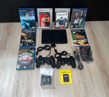 ps2 slim met alle accessoires (goede staat) beschikbaar voor biedingen
