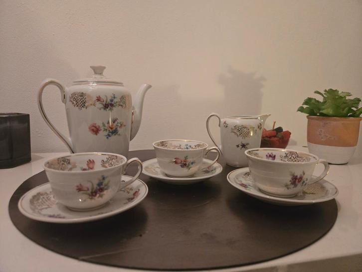 Vintage porceleinen theeservies, Antiek en Kunst, Antiek | Porselein, Ophalen