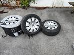 Winterbanden set met velgen audi, Auto-onderdelen, Banden en Velgen, Ophalen, Winterbanden, Velg(en)