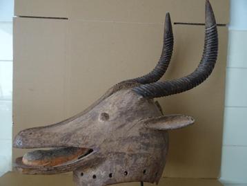 Masque africain ancien d'antilope Mossi Kurumba Burkina Faso