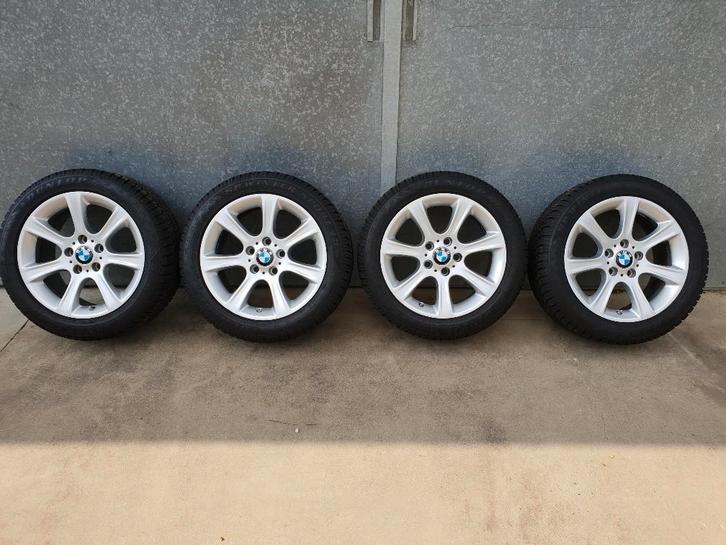 Set aluminium velgen + banden + sensoren 17’’ BMW, Auto-onderdelen, Banden en Velgen, Banden en Velgen, Winterbanden, 17 inch