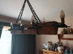 lustre en chêne et fer forgé, Antiek en Kunst, Antiek | Verlichting, Ophalen