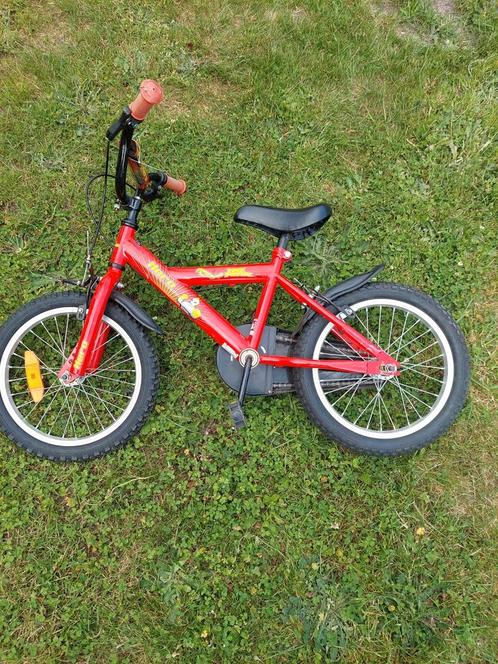 Kinderfiets No Fear – 16 inch – rood – zonder zijwieltjes, Fietsen en Brommers, Fietsen | Crossfietsen en BMX, Gebruikt, 16 tot 20 inch