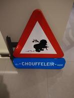 La Chouffe - verkeersbord Chouffeleir, Ophalen, Zo goed als nieuw, Reclamebord, Plaat of Schild, Overige merken