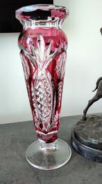 val saint Lambert - vase en cristal vsl hauteur 32 cm, Antiquités & Art, Antiquités | Verre & Cristal, Enlèvement ou Envoi