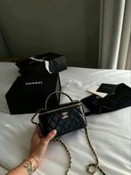 Zwarte chanel tasje, Envoi, Comme neuf, Noir