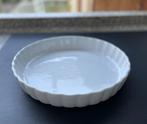 Taartvorm- of quichevorm Ø30cm wit porselein, Enlèvement ou Envoi