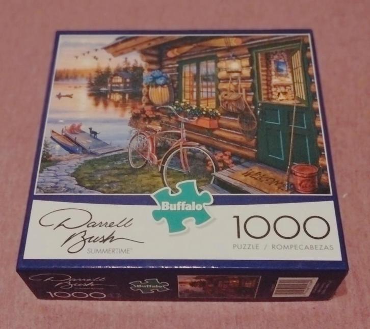 puzzel van merk Buffalo met poster - 1000 st., Hobby en Vrije tijd, Denksport en Puzzels, Zo goed als nieuw, Legpuzzel, 500 t/m 1500 stukjes