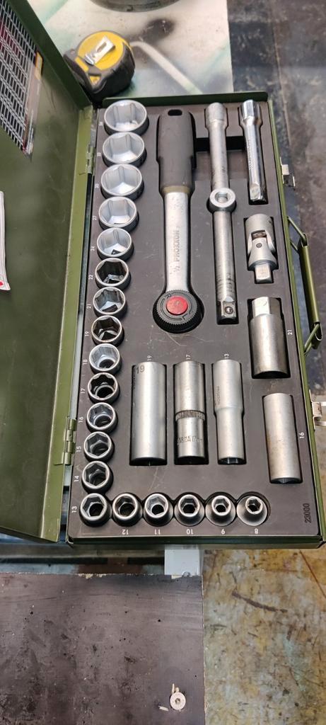 Proxxon industrial doopsleutel set 1/2 in nieuwstaat, Doe-het-zelf en Bouw, Gereedschap | Handgereedschap, Zo goed als nieuw, Ophalen of Verzenden