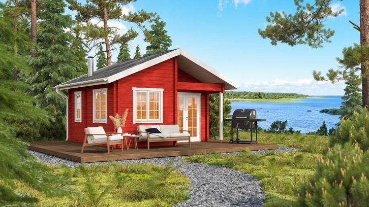 Sauna huis Tanhua | 70 mm | onbehandeld, Hobby en Vrije tijd, Overige Hobby en Vrije tijd, Nieuw, Verzenden