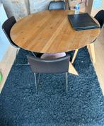 Gereserveerd Etnicraft ronde tafel-massief hout!, Huis en Inrichting, Ophalen, Gebruikt
