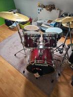 Maple drumstel Sonor Compleet, nieuwe vellen en cymbalen., Ophalen, Zo goed als nieuw, Sonor
