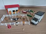 Bruder paardenstal, paardentrailer, weide en 6 paarden, Ophalen, Gebruikt