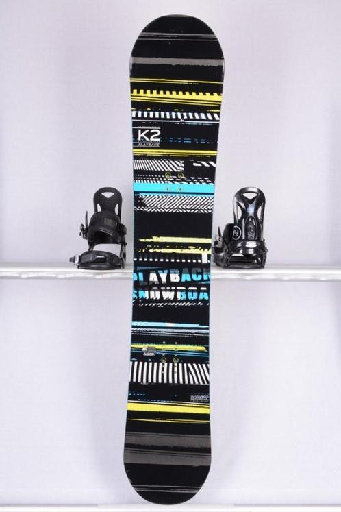 152 cm snowboard K2 PLAYBACK, Black/yellow, woodcore, FLAT, Sport en Fitness, Snowboarden, Gebruikt, Board, Verzenden