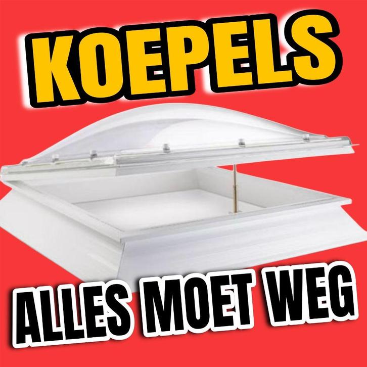 MOET WEG | Nieuwe Skylux Lichtkoepels met Opstand € 15 excl., Doe-het-zelf en Bouw, Glas en Ramen, Nieuw, Dakraam, 80 tot 120 cm