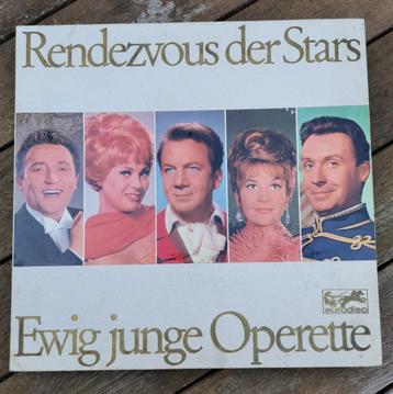 Vintage vinyl LP's met kalender 1968 Rendezvous der Stars