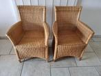 2x SM design Loyd Loom stoelen fauteuil met kussens, Huis en Inrichting, Ophalen, Twee, Bruin, Nieuw