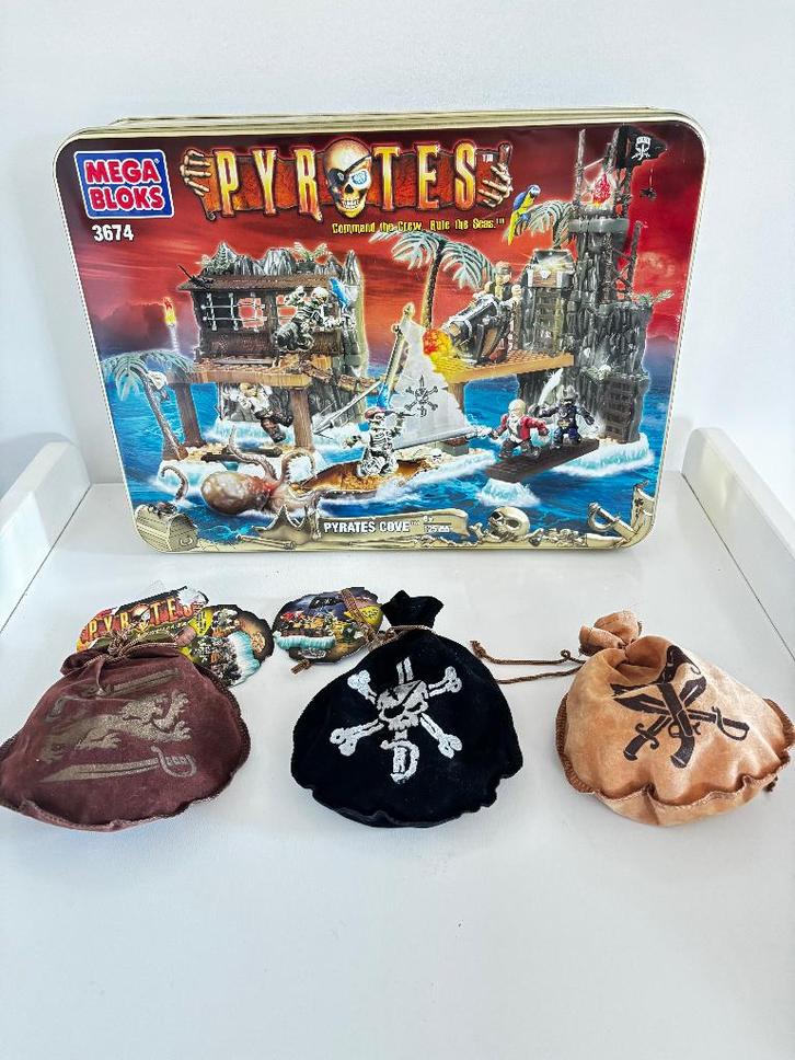 Pyrates Mega Bloks 3601 + 3602 + 3603 + gratis doos - NIEUW, Kinderen en Baby's, Speelgoed | Actiefiguren, Nieuw, Ophalen of Verzenden