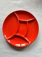 8 mooie rode fonduborden, Uni, Assiettes(s), Comme neuf, Enlèvement