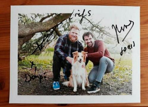 Gesigneerde foto van Joris en Dominique., Verzamelen, Muziek, Artiesten en Beroemdheden, Nieuw, Verzenden
