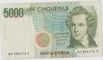 5000 LIRE CINQUEMILA BANCA D'ITALIA 1985, Timbres & Monnaies, Enlèvement ou Envoi, Italie, Billets en vrac