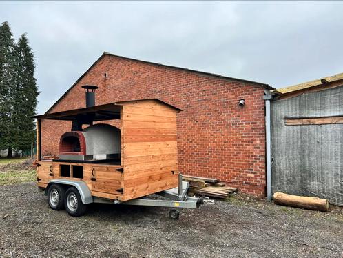 Mobiele houtoven / Foodtruck, Jardin & Terrasse, Fours à pizza, Comme neuf, Enlèvement