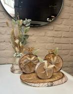 Handgemaakte woondecoratie boomstammen & droogbloemen, Ophalen of Verzenden, Nieuw