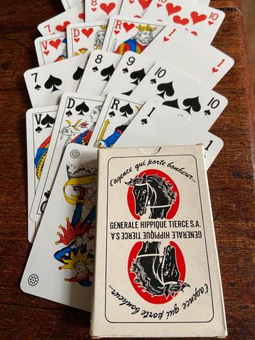 VINTAGE PLAYING CARDS NEW. CARTE  HIPPIQUE TIERCE POKER beschikbaar voor biedingen