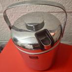 Vintage sceau a glace chromé, Enlèvement ou Envoi