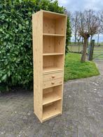 Grenen boekenkast / kast 2 delig met lades, Huis en Inrichting, Kasten | Boekenkasten, Minder dan 50 cm, Gebruikt, Ophalen of Verzenden