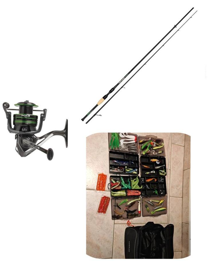 Matériel de pêche, Watersport en Boten, Hengelsport | Algemeen, Zo goed als nieuw, Complete hengel, Ophalen