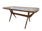 Gewelige vintage Italiaan Cecare Lacca design salontafel, Utilisé, Enlèvement ou Envoi