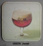 Union Jumet: oude onderzetter, Ophalen of Verzenden, Zo goed als nieuw, Viltje(s)