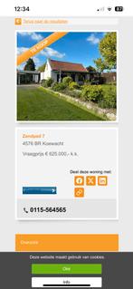 Bungalow avec beaucoup de terrain, Immo, Maisons à vendre, Koewacht, Province de Flandre-Occidentale, 1500 m² ou plus, Maison individuelle