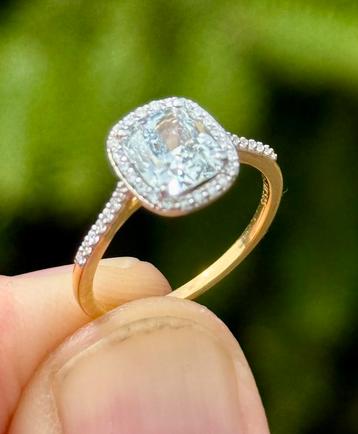 Prachtige gouden ring/ diamanten 1.79ct met HRD certificaat! beschikbaar voor biedingen