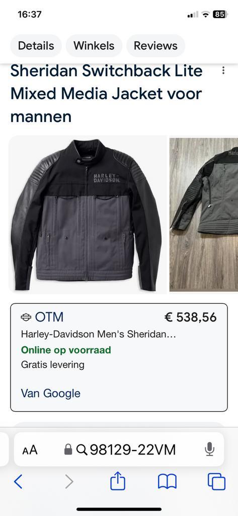 Zomer jacket Harley Davidson MEDIUM NIEUW, Motoren, Kleding | Motorkleding, Jas | textiel, Heren, Nieuw met kaartje, Ophalen of Verzenden