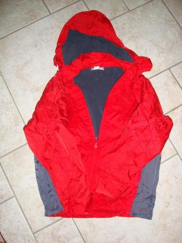 regenjas met fleece, maat 140, Kinderen en Baby's, Ophalen of Verzenden, Gebruikt, Jongen, Jas