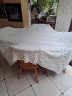 katoenen sprei - gehaakt - handwerk, Overige maten, Wit, Overige typen, Ophalen of Verzenden