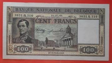 100 frank - Dynastie 1946, Ophalen of Verzenden, Los biljet