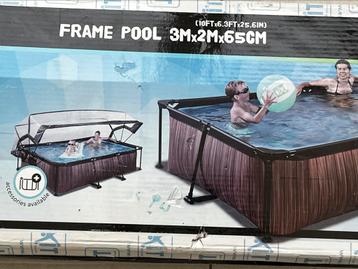 ZWEMBAD TE KOOP, Tuin en Terras, Zwembaden, Ophalen, Minder dan 80 cm, 300 cm of meer, Zo goed als nieuw