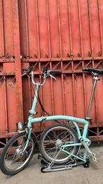 BromptonM6R turkooistelescopisch dynamozadel 6 versnellingen, Fietsen en Brommers, Ophalen, Brompton, 14 tot 16 inch, Versnellingen